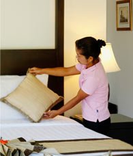 daily maid service bed linen change the villas phuket nai harn