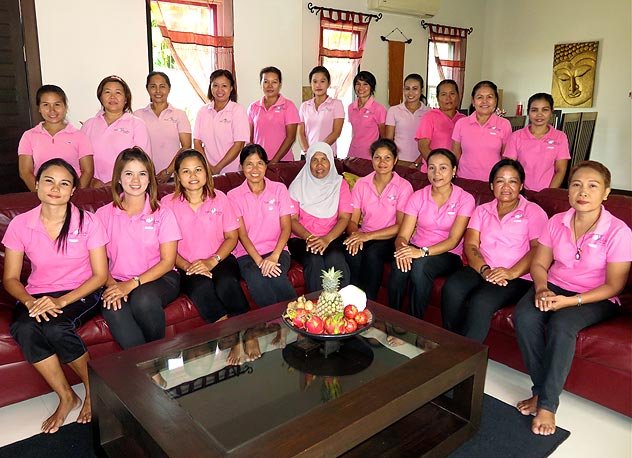 the villas nai harn phuket pink ladies - dedicated staff to ensure your enjoyment