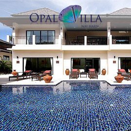 opal villa, nai harn phuket, sleeps 13 with 6 bedrooms and 6 bathrooms