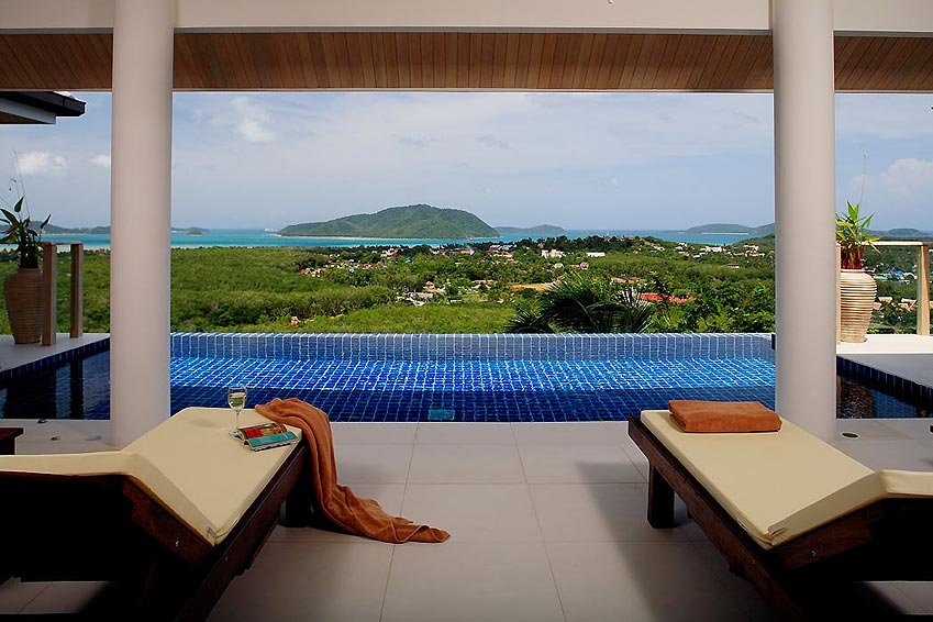 views over rawai and nai harn infinity pool andaman view nai harn phuket holiday rental