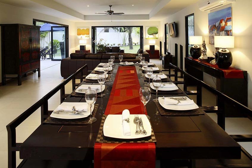 villa maria nai harn phuket holiday rental dining area