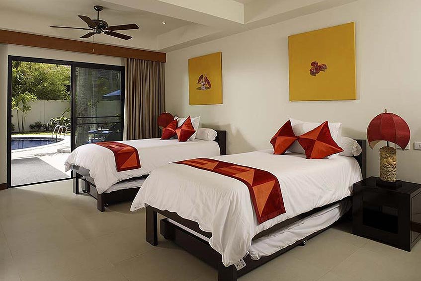 villa maria nai harn phuket holiday rental twin bedroom pool side