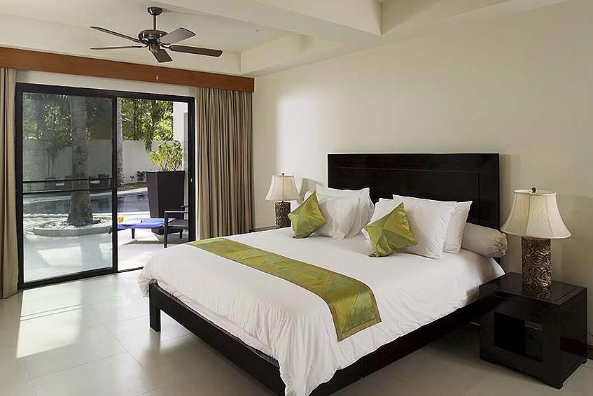 villa maria nai harn phuket holiday rental double poolside bedroom